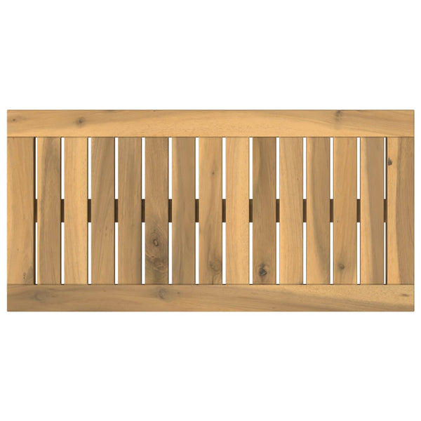 Pöytälevy 60,5 x 30 x 2 cm Suorakaide Tiheä akasiapuu valkoinen
