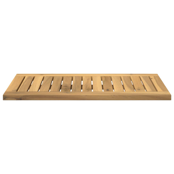 Pöytälevy 60,5 x 30 x 2 cm Suorakaide Tiheä akasiapuu valkoinen