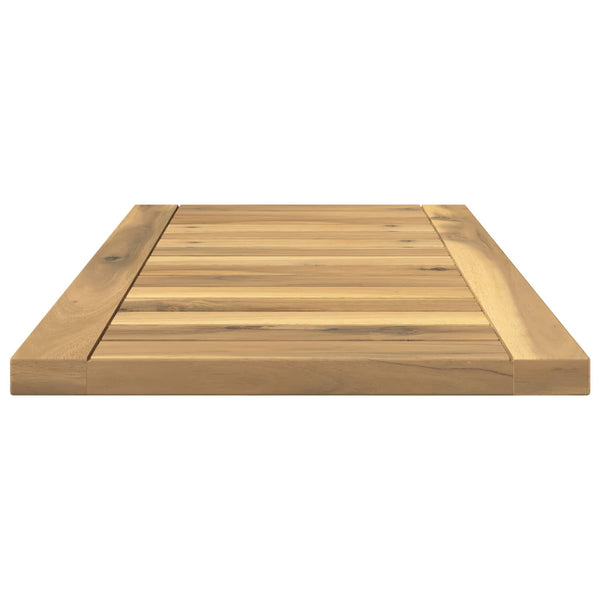 Pöytälevy 60,5 x 30 x 2 cm Suorakaide Tiheä akasiapuu valkoinen