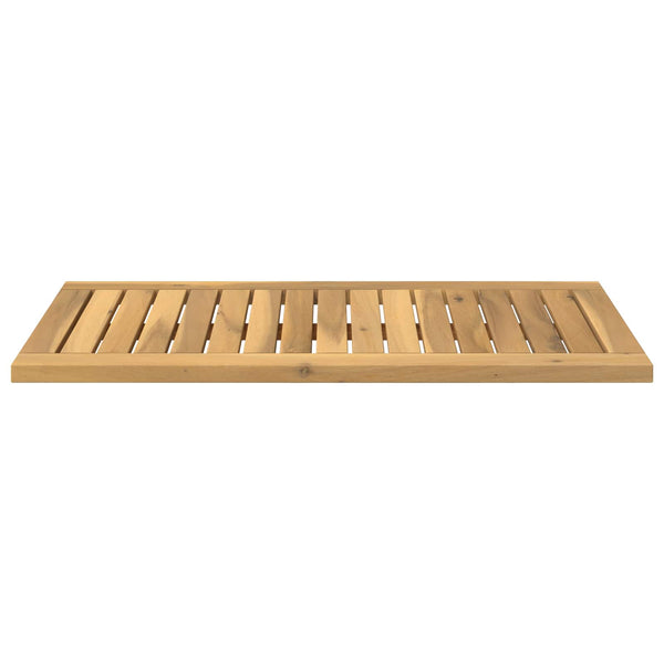 Pöytälevy 68,5 x 35 x 2 cm Suorakaide Tiheä akasiapuu valkoinen