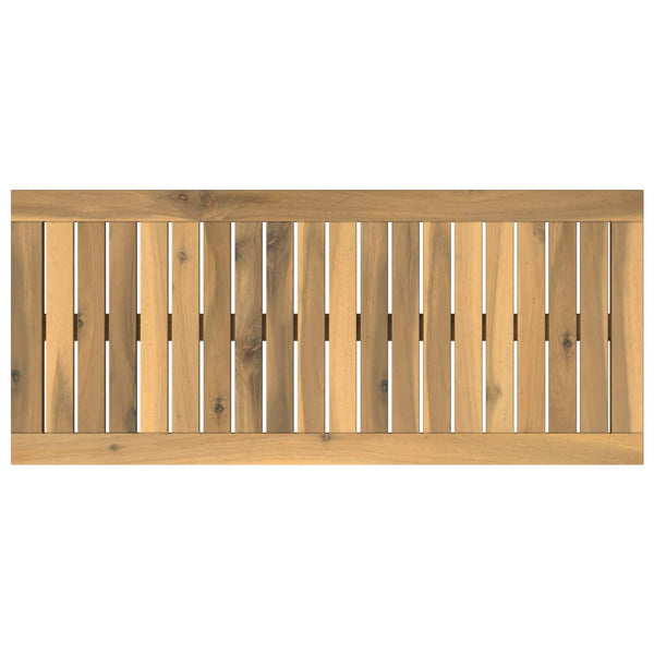 Pöytälevy 80,5 x 35 x 2 cm Suorakaide Tiheä akasiapuu valkoinen