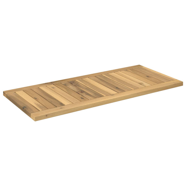 Pöytälevy 80,5 x 35 x 2 cm Suorakaide Tiheä akasiapuu valkoinen