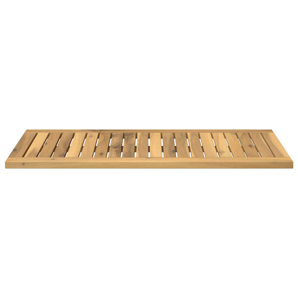 Pöytälevy 80,5 x 35 x 2 cm Suorakaide Tiheä akasiapuu valkoinen