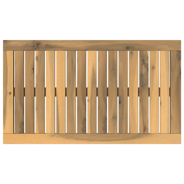 Pöytälevy 68,5 x 40 x 2 cm Suorakaide Tiheä akasiapuu valkoinen