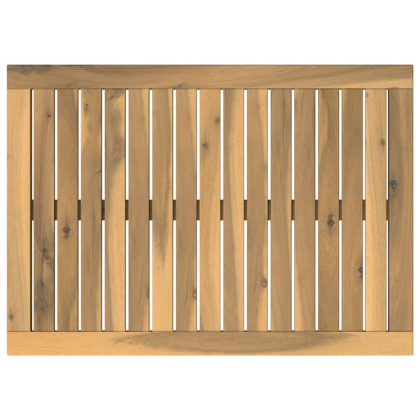 Pöytälevy 68,5 x 49 x 2 cm Suorakaide Tiheä akasiapuu Valkopesu