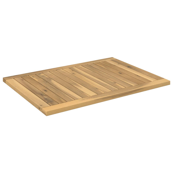 Pöytälevy 68,5 x 49 x 2 cm Suorakaide Tiheä akasiapuu Valkopesu