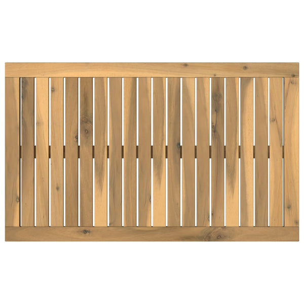 Pöytälevy 80,5 x 49 x 2 cm Suorakaide Tiheä akasiapuu Valkopesu