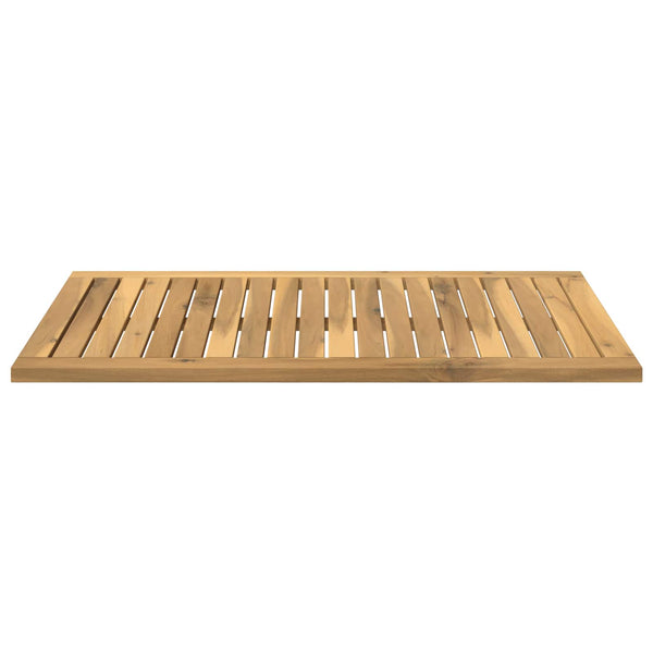 Pöytälevy 80,5 x 49 x 2 cm Suorakaide Tiheä akasiapuu Valkopesu