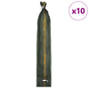 Hiekkasäkit 10 kpl Tummanvihreä 120 x 27 cm HDPE