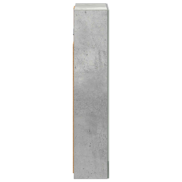 Kylpyhuoneen Peilikaappi Betoni Harmaa 30 x 10,5 x 50 cm