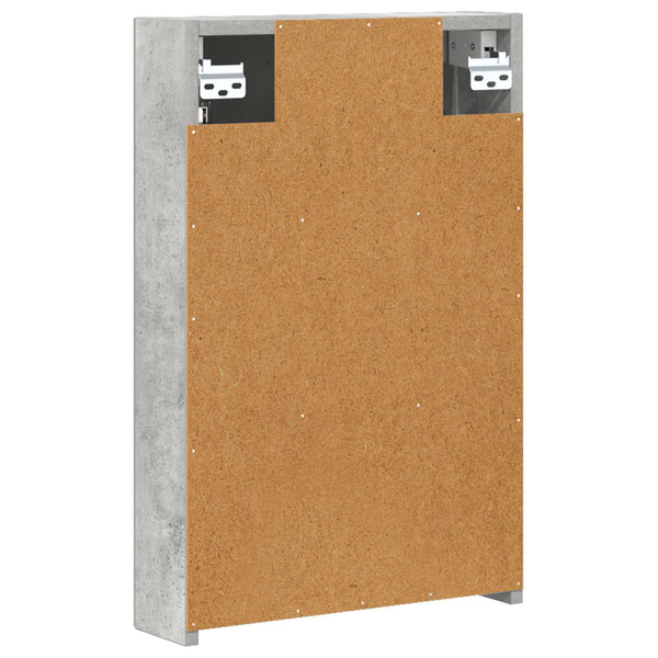 Kylpyhuoneen Peilikaappi Betoni Harmaa 40 x 10,5 x 60,5 cm