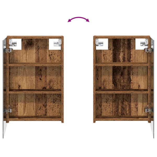 Kylpyhuoneen Peilikaappi Vanha puu 40 x 10,5 x 60,5 cm