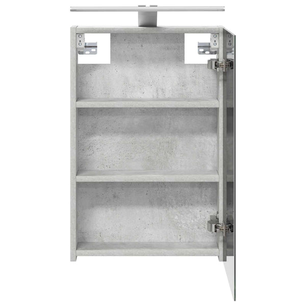 Kylpyhuoneen Peilikaappi Betoni Harmaa 40 x 10,5 x 60,5 cm