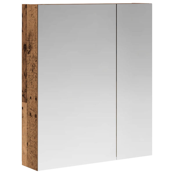 Kylpyhuoneen Peilikaappi Vanha puu 60 x 14,5 x 70 cm