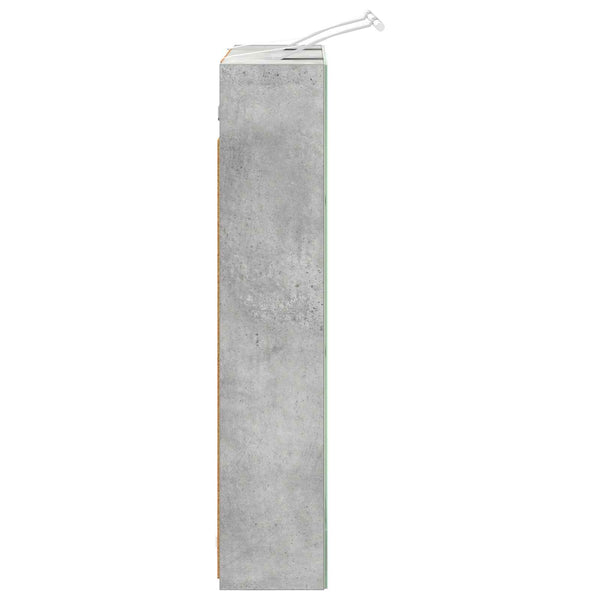 Kylpyhuoneen Peilikaappi Betoni Harmaa 60 x 14,5 x 70 cm