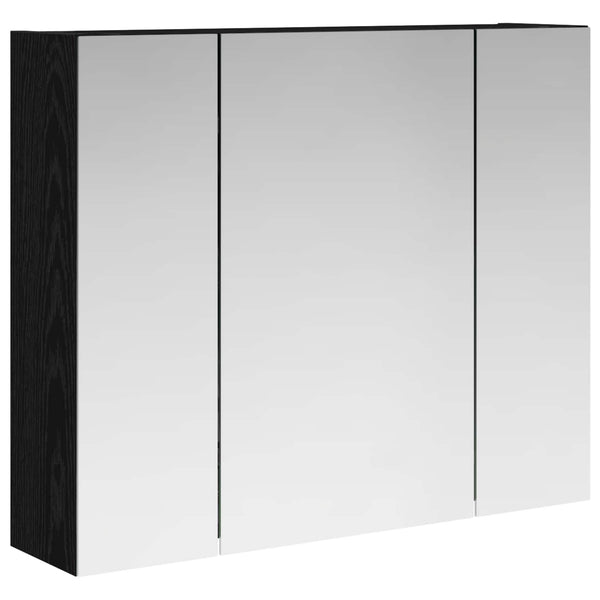 Kylpyhuoneen Peilikaappi Musta tammi 60 x 14,5 x 50 cm