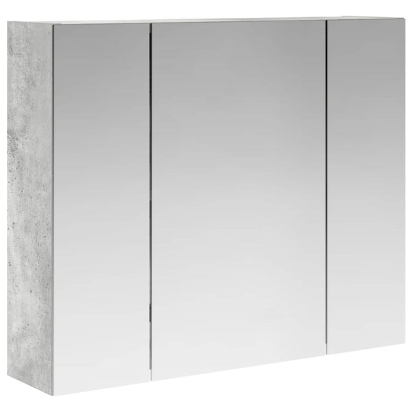 Kylpyhuoneen Peilikaappi Betoni Harmaa 60 x 14,5 x 50 cm