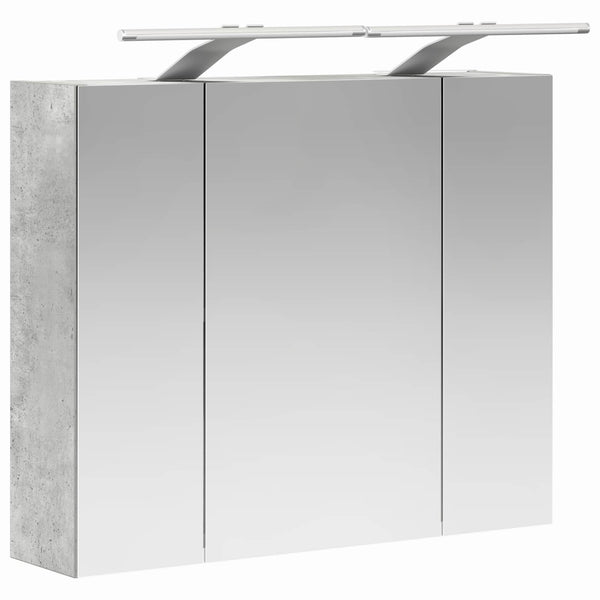 Kylpyhuoneen Peilikaappi Betoninharmaa 60 x 14,5 x 50 cm