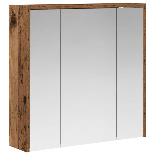 Kylpyhuoneen Peilikaappi Vanha puu 63,5 x 16 x 62,5 cm