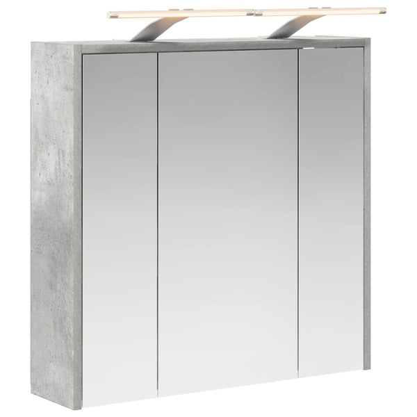 Kylpyhuoneen Peilikaappi Betoni Harmaa 63,5 x 16 x 62,5 cm
