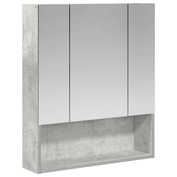Kylpyhuoneen Peilikaappi Betoni Harmaa 60 x 14.5 x 70 cm