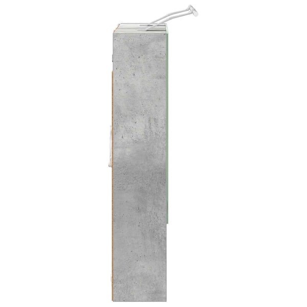 Kylpyhuoneen Peilikaappi Betoni Harmaa 60 x 14.5 x 70 cm