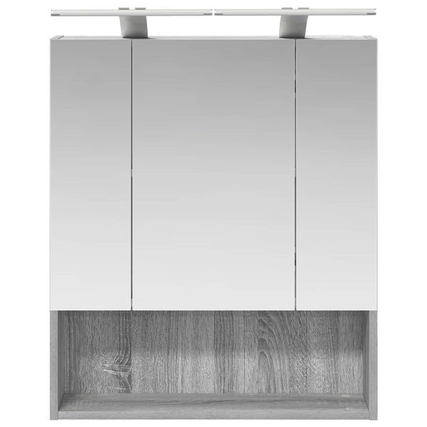 Kylpyhuoneen Peilikaappi Harmaa Sonoma 60 x 14.5 x 70 cm