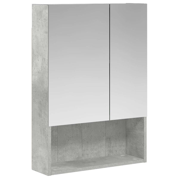 Kylpyhuoneen Peilikaappi Betoni Harmaa 50 x 14,5 x 70 cm