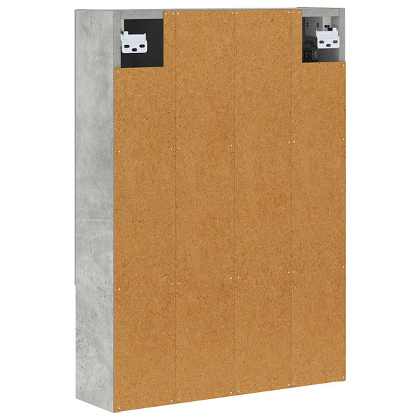 Kylpyhuoneen Peilikaappi Betoni Harmaa 50 x 14,5 x 70 cm