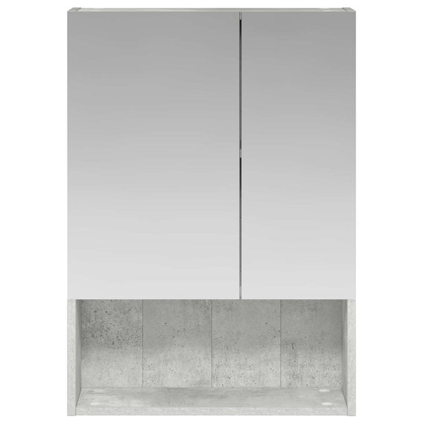 Kylpyhuoneen Peilikaappi Betoni Harmaa 50 x 14,5 x 70 cm