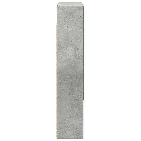 Kylpyhuoneen Peilikaappi Betoni Harmaa 50 x 14,5 x 70 cm