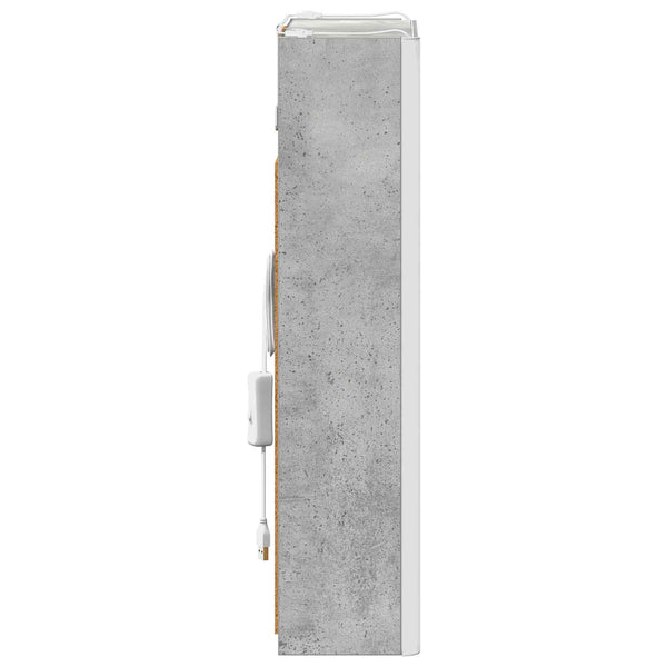 Kylpyhuoneen Peilikaappi Betoni Harmaa 33 x 11,5 x 50 cm