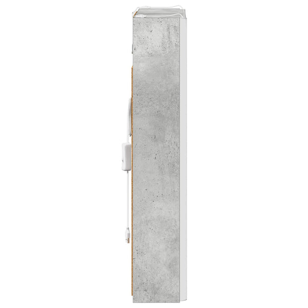 Kylpyhuoneen Peilikaappi Betoni Harmaa 43 x 11,5 x 60,5 cm