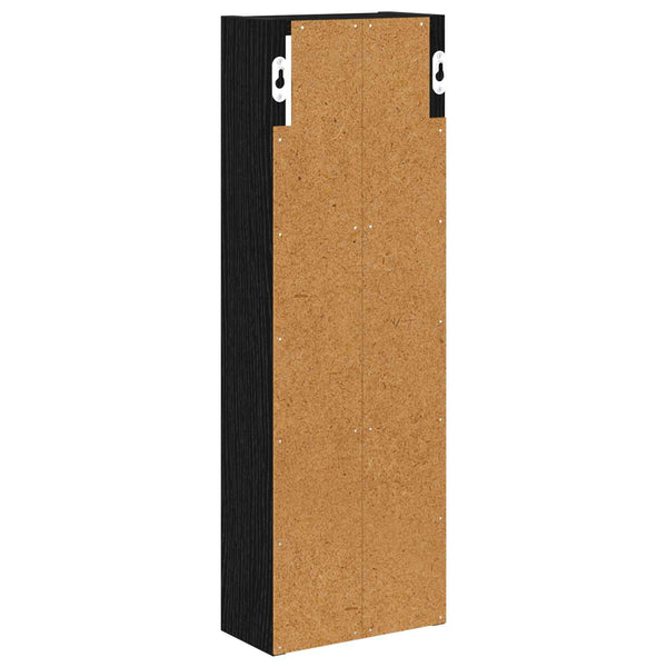 Kylpyhuoneen seinäkaappi Musta Tammi 20 x 10 x 60,5 cm