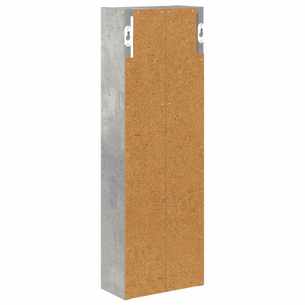 Kylpyhuoneen seinäkaappi Betoni Harmaa 20 x 10 x 60,5 cm