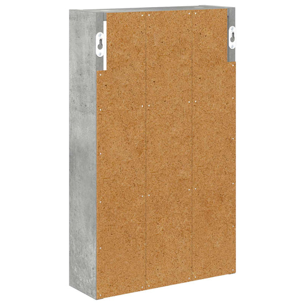 Kylpyhuoneen seinäkaappi Betoni Harmaa 30 x 10 x 50 cm