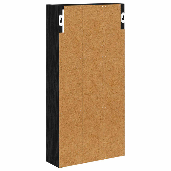 Kylpyhuoneen seinäkaappi Musta Tammi 30 x 10 x 60,5 cm
