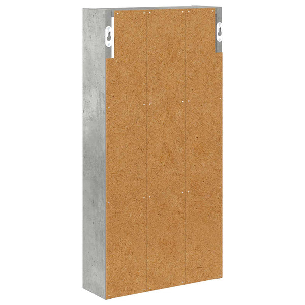 Kylpyhuoneen seinäkaappi Betoni Harmaa 30 x 10 x 60,5 cm