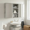 Kylpyhuoneen seinäkaappi Betoni Harmaa 30 x 16 x 62,5 cm