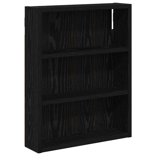 Kylpyhuoneen seinäkaappi Musta tammi 40 x 10 x 50 cm