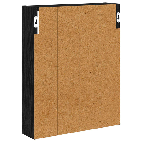 Kylpyhuoneen seinäkaappi Musta tammi 40 x 10 x 50 cm