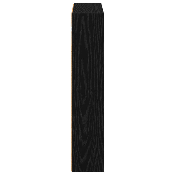 Kylpyhuoneen seinäkaappi Musta tammi 40 x 10 x 50 cm