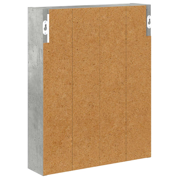 Kylpyhuoneen seinäkaappi Betoni Harmaa 40 x 10 x 50 cm
