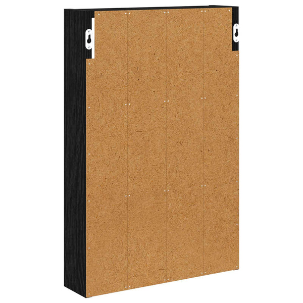 Kylpyhuoneen seinäkaappi Musta tammi 40 x 10 x 60,5 cm