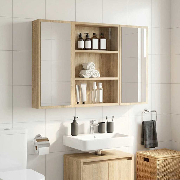 Kylpyhuoneen seinäkaappi Sonoman tammi 40 x 10 x 60,5 cm