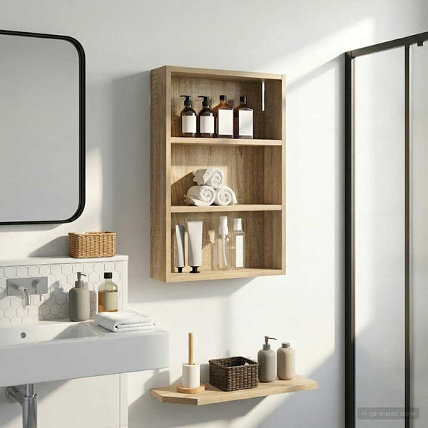 Kylpyhuoneen seinäkaappi Sonoman tammi 40 x 10 x 60,5 cm