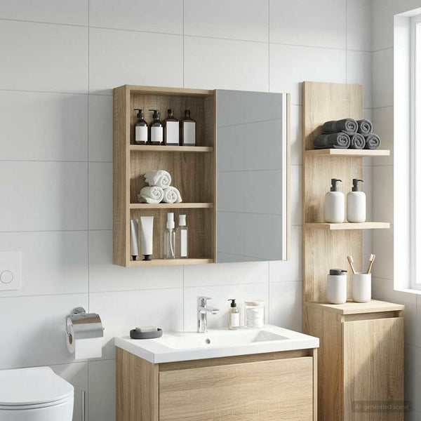 Kylpyhuoneen seinäkaappi Sonoman tammi 40 x 10 x 60,5 cm