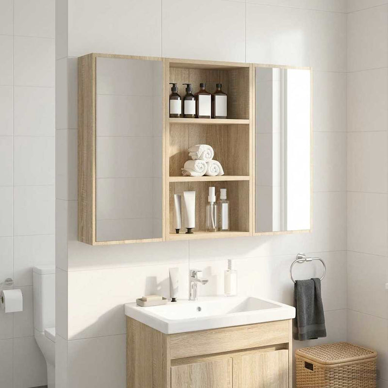 Kylpyhuoneen seinäkaappi Sonoman tammi 40 x 16 x 62,5 cm