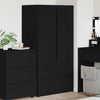 Vaatekaappi ovella Musta 79,5 x 49 x 156 cm Käsitelty puu