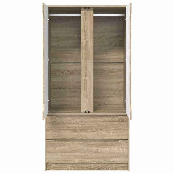 Vaatekaappi Sonoman tammi 79,5 x 49 x 156 cm Käsitelty puu